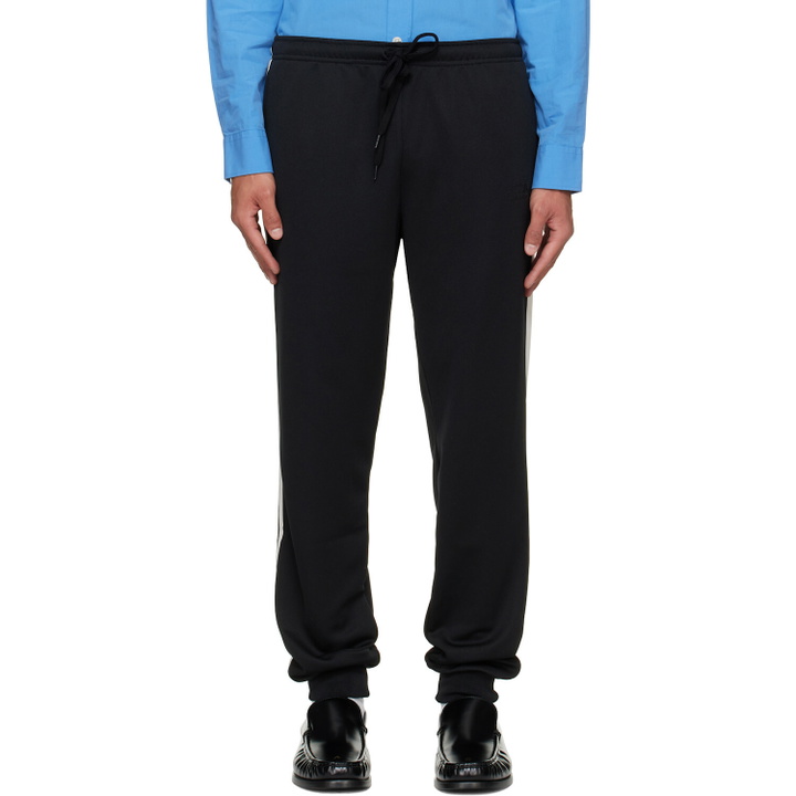 Photo: MM6 Maison Margiela Black Drawstring Sweatpants