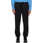 MM6 Maison Margiela Black Drawstring Sweatpants