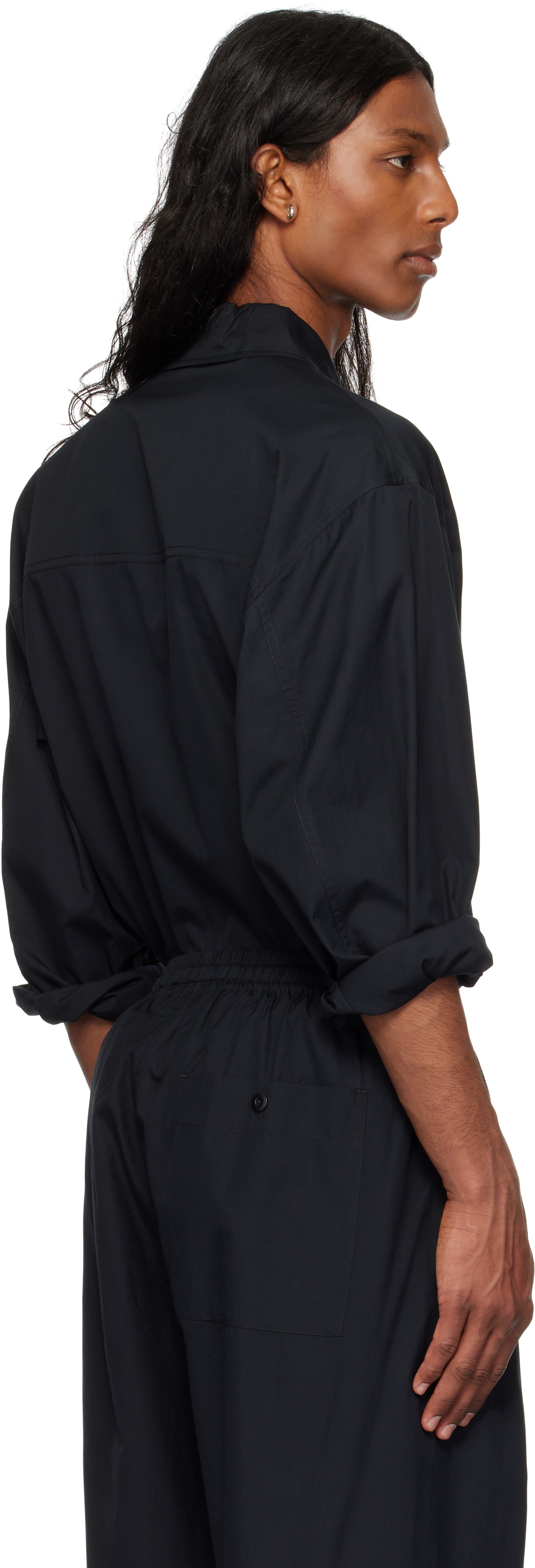 LEMAIRE Black Pyjama Shirt Lemaire