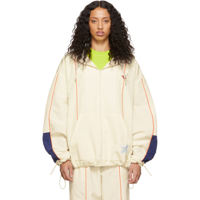 Maison Kitsune Off-White ADER Error Edition Line Zip-Up Hoodie