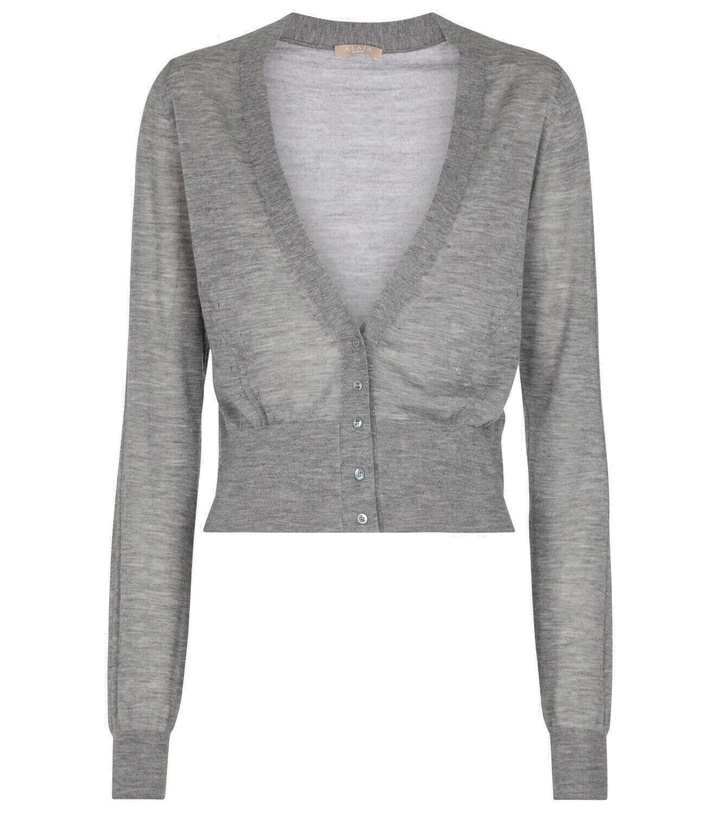 Photo: Alaïa Cashmere-blend cardigan