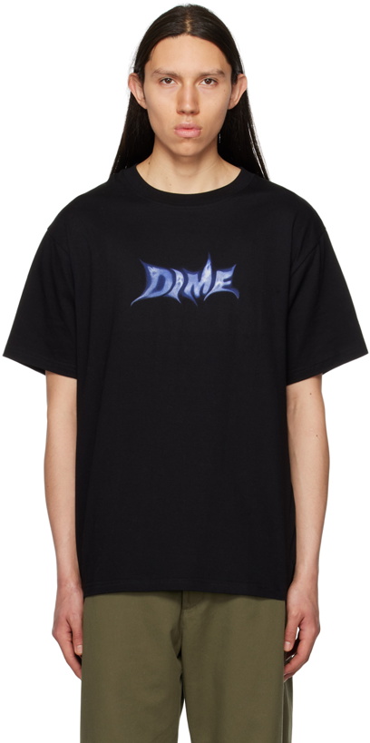 Photo: Dime Black Ghostly Font T-Shirt