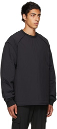 Juun.J Black Padded Sweatshirt