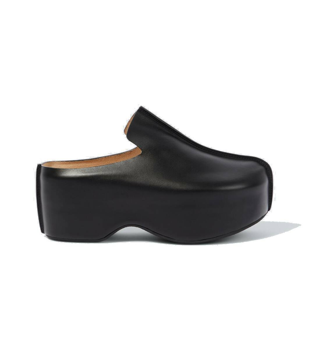 JW ANDERSON スタッズ付き 黒 バレエ シューズ JW ANDERSON スタッズ