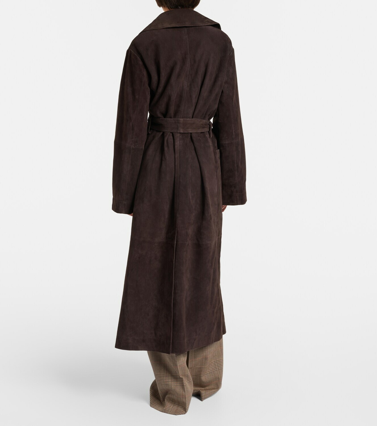 Róhe Belted suede wrap coat