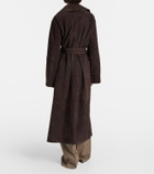 Róhe Belted suede wrap coat