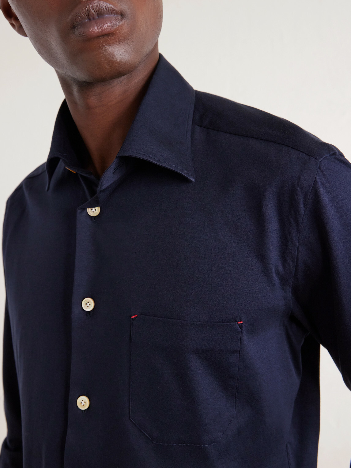 Kiton - Cotton-Jersey Shirt - Blue