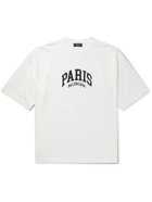 Balenciaga - Printed Cotton-Jersey T-Shirt - White
