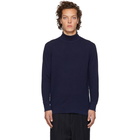 Blue Blue Japan Indigo Slub Cotton Turtleneck