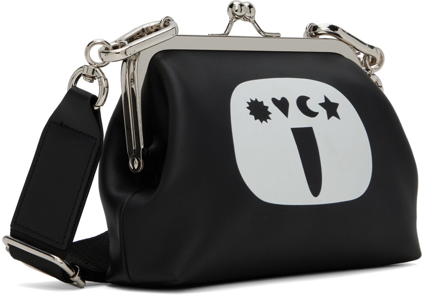 Charles Jeffrey LOVERBOY Black Gromlin Clasp Bag
