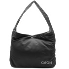 Comme des Garçons Homme Men's Nylon Logo Messenger Bag in Black