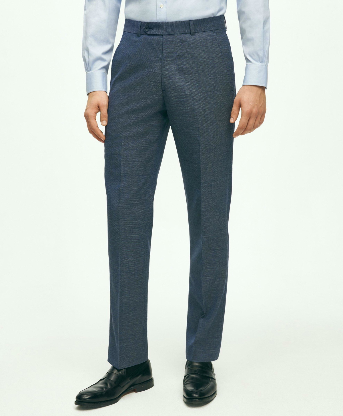 Brooks Brothers Mens Explorer Collection Regent Fit Merino Wool Suit Pants Blue Brooks Brothers 1683