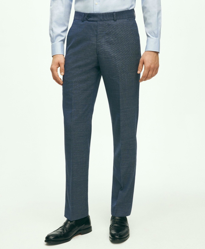 Photo: Brooks Brothers Men's Explorer Collection Regent Fit Merino Wool Suit Pants | Blue