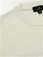 Dunhill - Gears Textured Wool-Blend Sweater - Neutrals