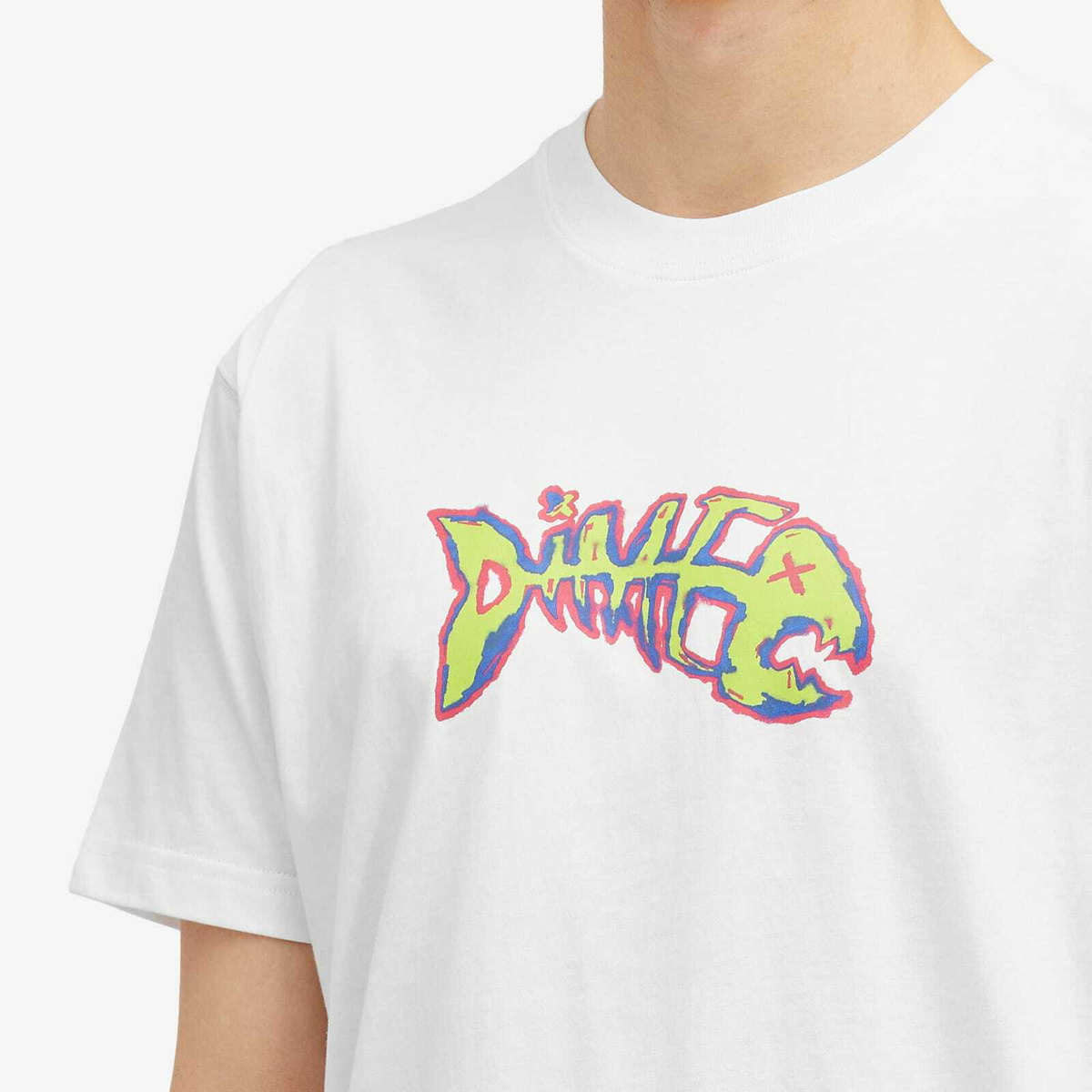 ●DIME●Dime Bones T-Shirt Dime Men's Bones T-Shirt in White Dime