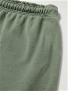 Adish - Tapered Logo-Embroidered Cotton-Jersey Sweatpants - Green