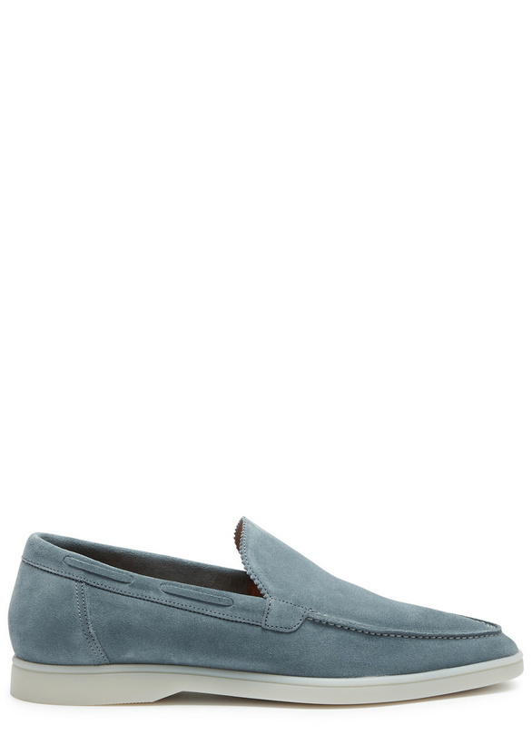 Photo: Aurélien Yacht Suede Loafers Blue