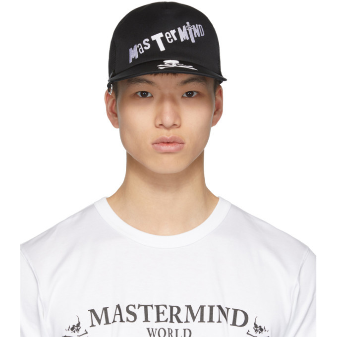 mastermind WORLD Black Graffiti Logo Cap MASTERMIND WORLD