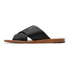 Dolce and Gabbana Black Pantheon Sandals