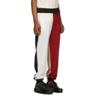 424 Red and White Colorblocked Lounge Pants