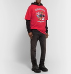 Vetements - Oversized Printed Cotton-Jersey T-Shirt - Men - Red