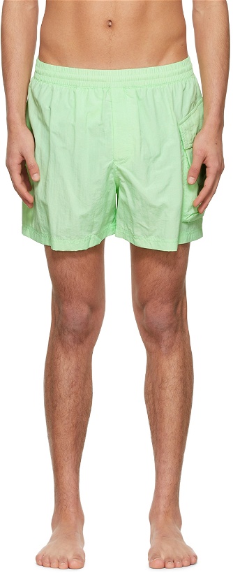 Photo: Y-3 Green Recycled Nylon Swim Shorts