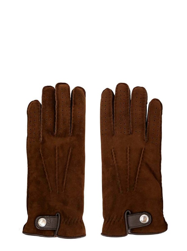 Photo: Brunello Cucinelli   Gloves Brown   Mens