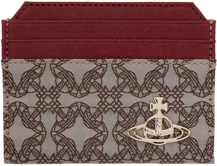 Photo: Vivienne Westwood Red & Brown Orborama Card Holder