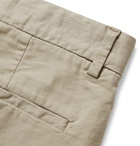Theory - Zaine Cotton-Blend Shorts - Neutrals