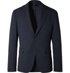 Hugo Boss - Midnight-Blue Seersucker Suit Jacket - Blue