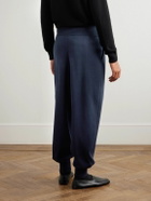 Loro Piana - Tapered Cotton-Jersey Sweatpants - Blue
