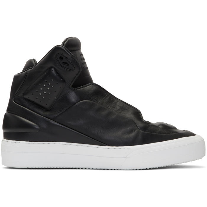 Photo: Maison Margiela Black High Frequency High-Top Sneakers