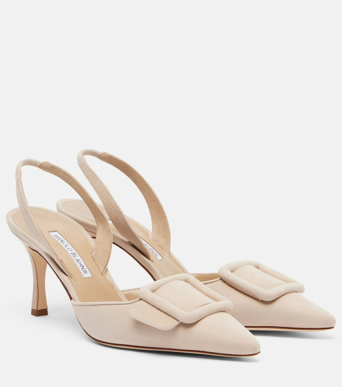 Manolo Blahnik Maysli suede slingback pumps