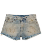 Maison Margiela - Distressed Denim Shorts - Blue