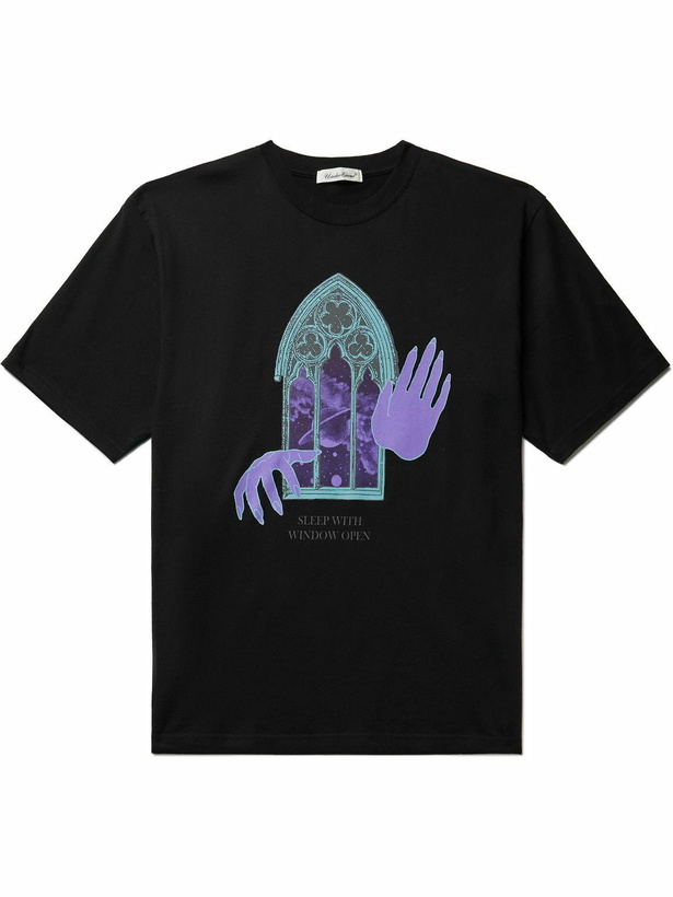 Photo: UNDERCOVER - Printed Cotton-Jersey T-Shirt - Black