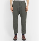Barena - Grey-Green Tapered Cropped Woven Trousers - Green