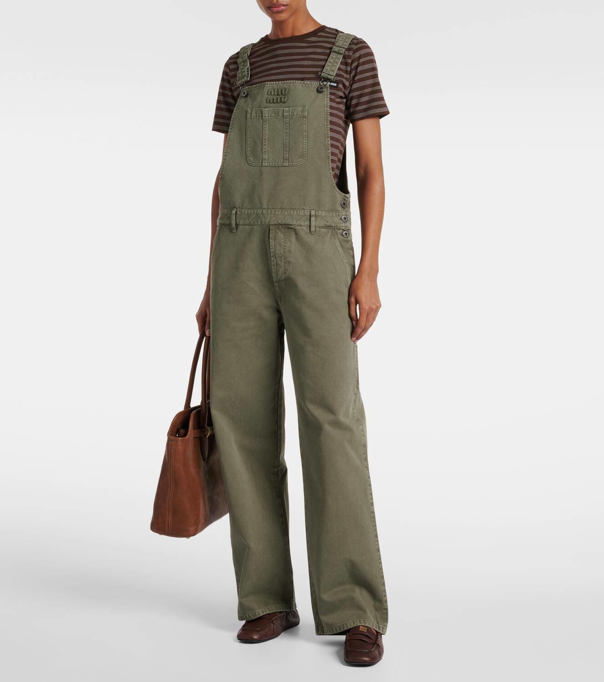 Miu Miu Logo leather penny loafers
