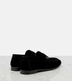 Saint Laurent Le Loafer velvet penny loafers