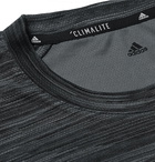 Adidas Sport - Ultimate Tech Slim-Fit Mélange Climalite T-Shirt - Gray