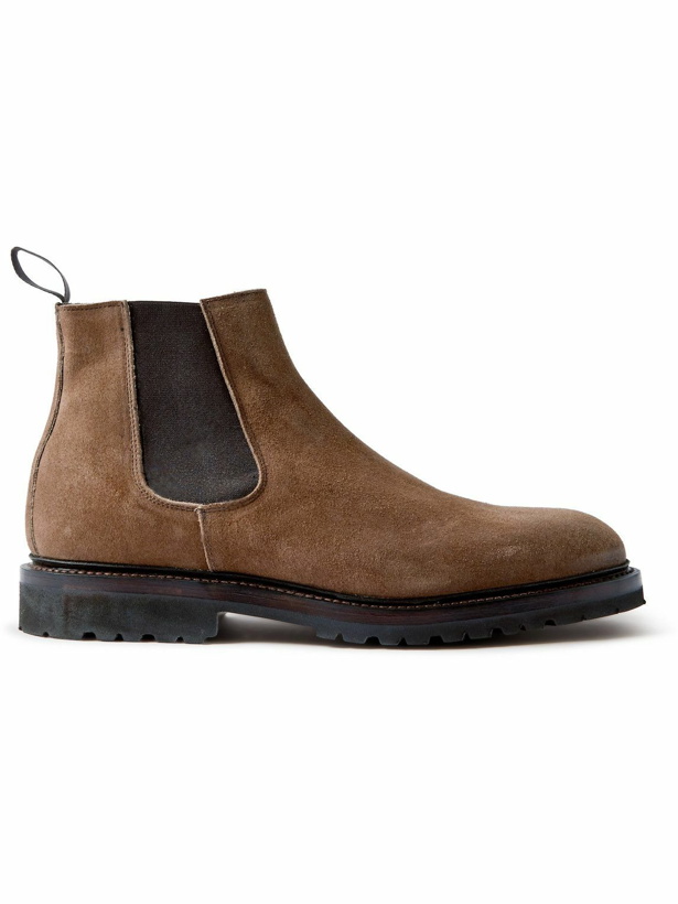 Photo: George Cleverley - Jason 2 Suede Chelsea Boots - Brown