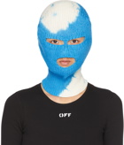 Off-White Blue & White Tie Dye Mask Beanie