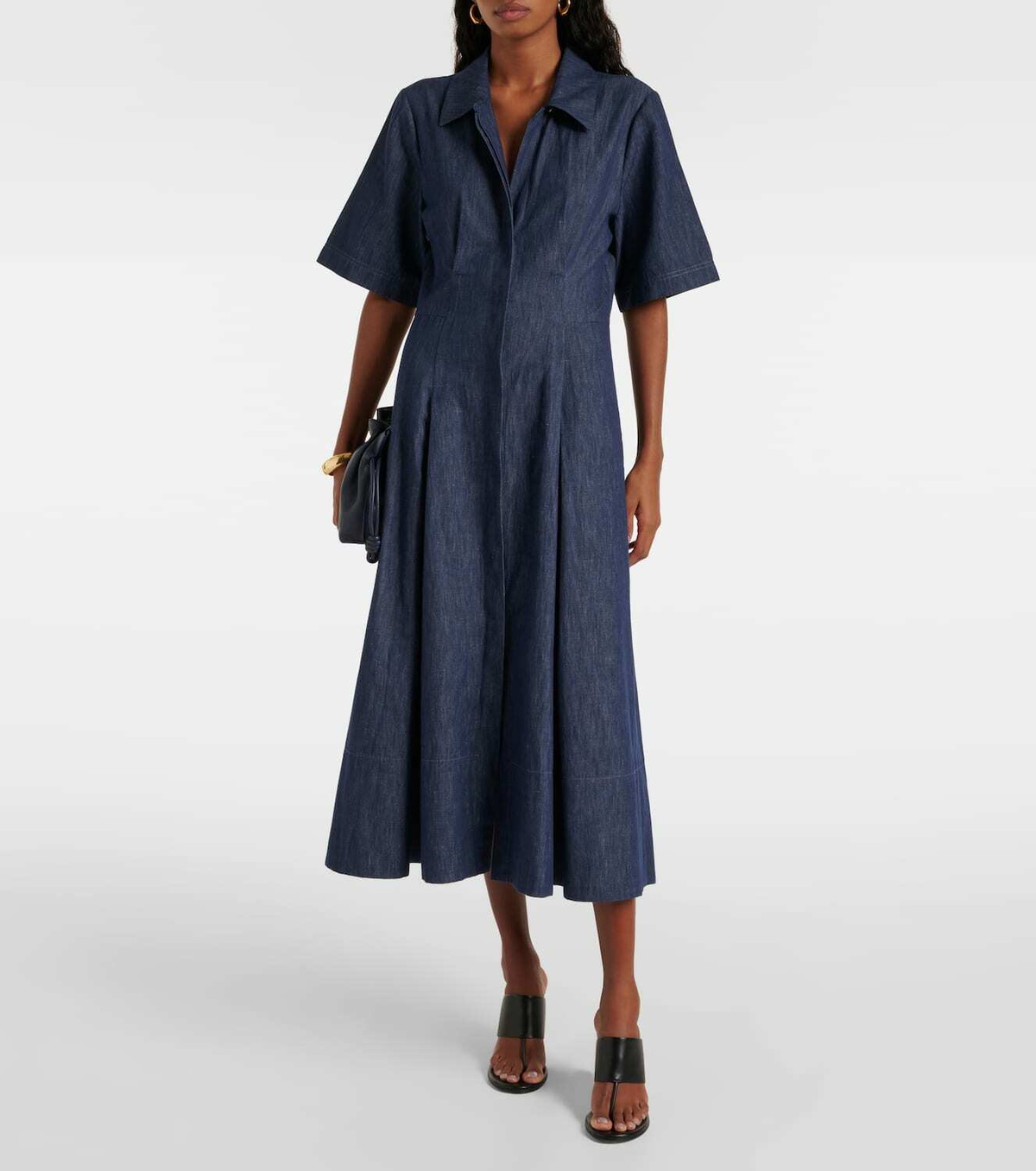 vince denim shirt dress VINCE DENIM S/S SHIRT DRESS