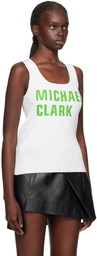 JW Anderson White Michael Clark Edition Tank Top