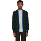 Namacheko Green Wool Striped Crewneck Sweater