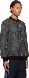 WACKO MARIA Gray Python Knit Polo