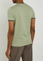 Fred Perry Embroidered Logo Cotton T-shirt Green