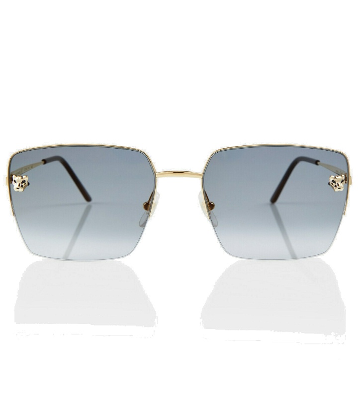 Photo: Cartier Eyewear Collection - Panthère de Cartier square sunglasses