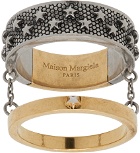 Maison Margiela Silver & Gold Tiered Ring