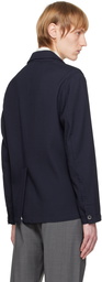 Barena Navy Overshirt Blazer