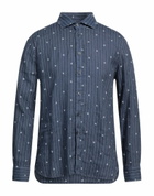 120% Lino Mens Shirt in Navy